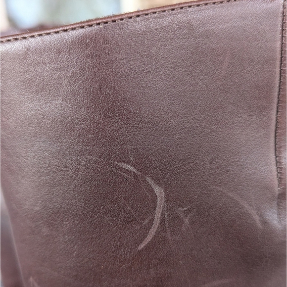 Ralph Lauren Women's Leather Marba Riding Boot Dark Brown Burnished Sz 8.5 B - Picture 13 of 14